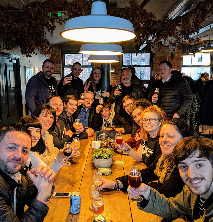 Group beer tour in Leeds